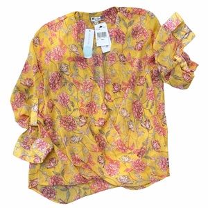 KUT FROM THE KLOTH Jenalee Surplice Blouse